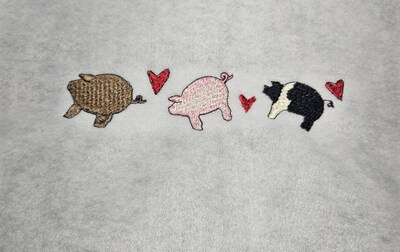 Embroidered Pigs Sweatshirt - image4